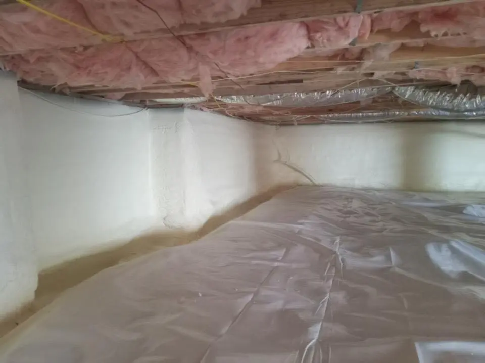 Crawl space encapsulation with closed-cell spray foam for Roof Maintenance in Crystal Lake